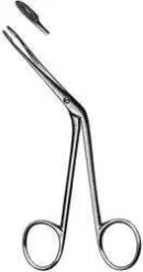 Затискач-щипці тампонні вушні Хартманa-Ремплі, горизонтально-зігнуті, без кремальєри, 140 мм Bio Tules Impex BTS-20-186-03.2